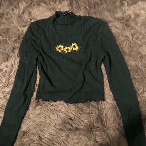 Green Flower Sweater| Shein NWOT